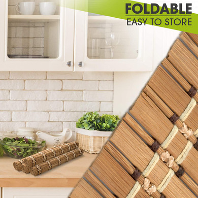Bamboo Placemats – 4 pcs Table Runner