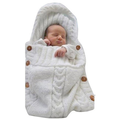 Baby Knitting Wool Crochet Winter Sleeping Bag