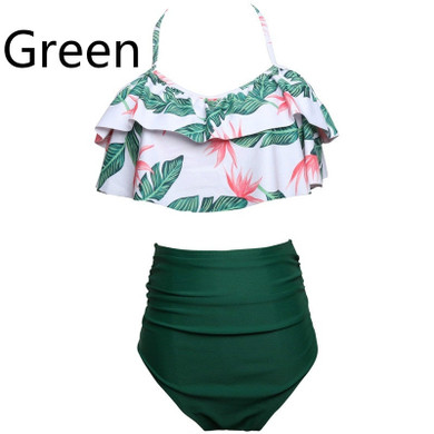Women's Banana Flower Bikini 2pcs Set