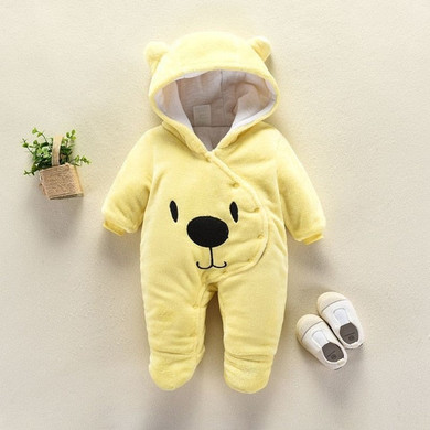 Newborn Baby Fleece Bear Onesie