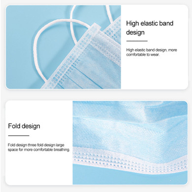 bulk 3-layer face protection disposable mask