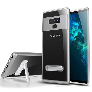Clear Soft TPU Case for Samsung Galaxy S9 S8 Plus S6 S7 Edge Hidden Holder Stand Transparent Cover for Samsung Note 9 8 Cases