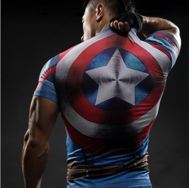 3D Captain America 3 T-Shirt Collection