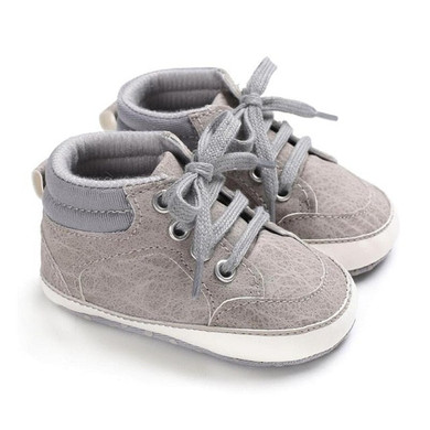 Baby Boys Lace Up Canvas Sneakers Baby Boys Lace Up Canvas Sneakers