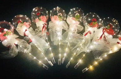 LED BALLOON ROSE BOUQUET