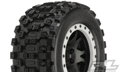 Pro-Line Badlands MX43 Pro-Loc Tires (2) Mounted on Impulse Pro-Loc Wheels X-MAXX RC