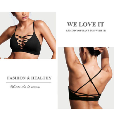 Female Sexy Sports Bra Crisscross Front Back New Active Yoga Running Wear Female Sexy Sports Bra Crisscross Front Back New Active Yoga Running Wear