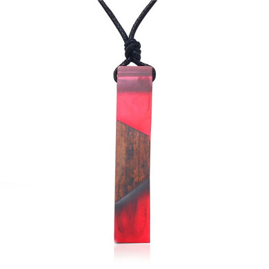 Wood Resin Necklace