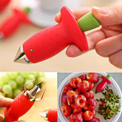 1Pcs Strawberry Huller Metal Tomato Stalks Plastic
