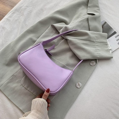 Soft leather handbag small armpit bag mini casual retro shoulder bag Retro ladies handbag fashion 2020 ladies