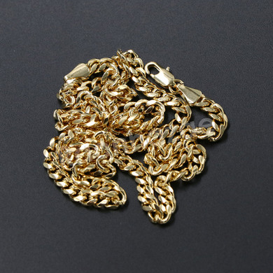 Hiphop Cellphone Brass Pendant W/ 5mm 18-30 inches Cuban Chain