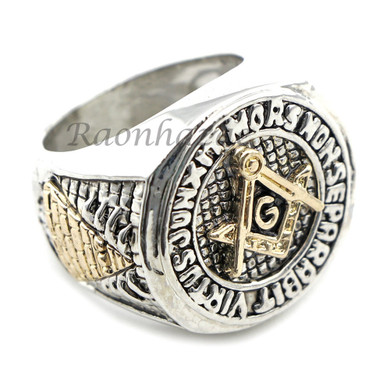 MASONIC FREEMASON SILVER COMPASS HANDKERCHIEF NECKTIE 2PIN FLOWER SET W/ RING