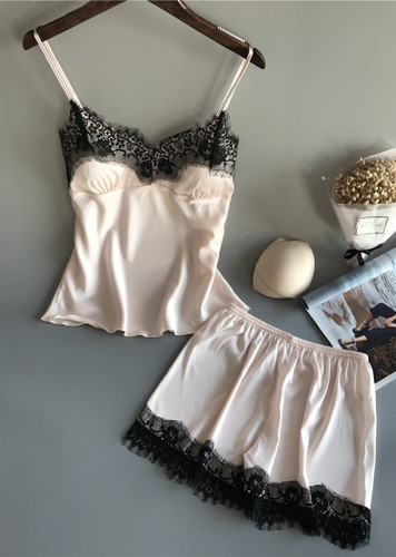 Satin Lace Camisole Lingerie Sleepwear/Free Shipping
