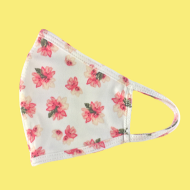 Mask - White Ditsy