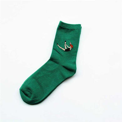 5-Pair Set of Fun Patterned Shortie Socks