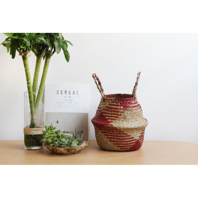 Colorful Rattan Storage Basket