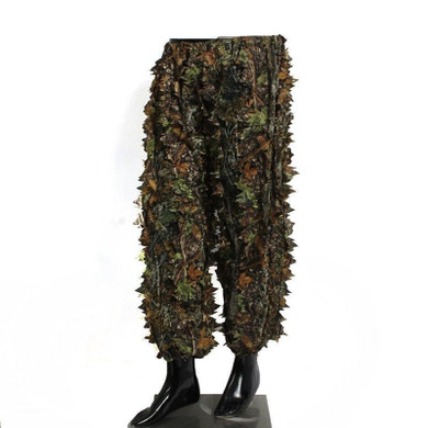 Hunting Ghillie Suit 3D Camo Bionic Leaf Linen Hunting Clothes Camouflage Jungle Woodland Birdwatching Poncho Hunting Clothing