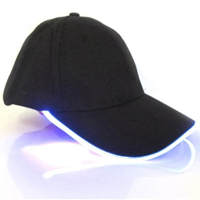 2018 Unisex Light Flash Baseball Cap LED Lighted Glow Club Party Black Travel Hat Baseball Cap Hip-Hop Adjustable Hat Glow Hat