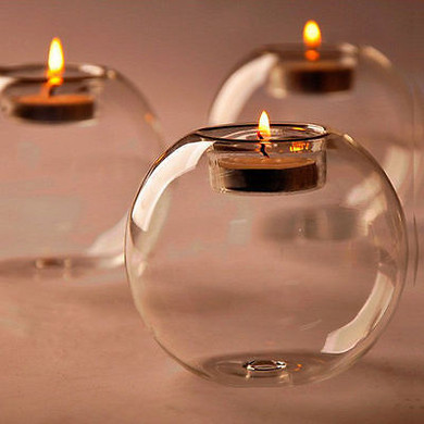 Essentials - Glass candle holder