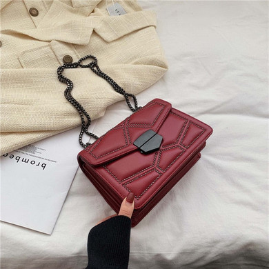 Lean Vogue™  Leather Crossbody Bag