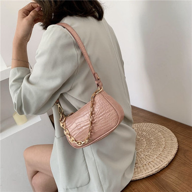 Lean Vogue™  Pattern Baguette Luxury bag