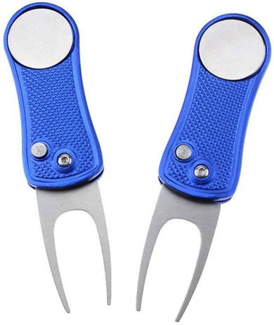 2 Pack Golf Divot Tools& Free Detachable Golf Ball Marker