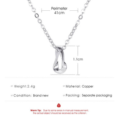 Minimalist Style Twisted Triangle Necklace