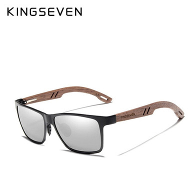 Fine Quality Aluminum+Walnut Wooden Handmade Polarized Sun Glasses