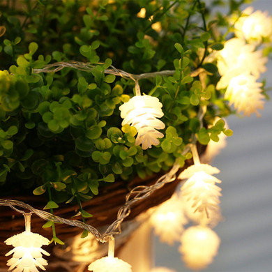 Warm White Pine Cone