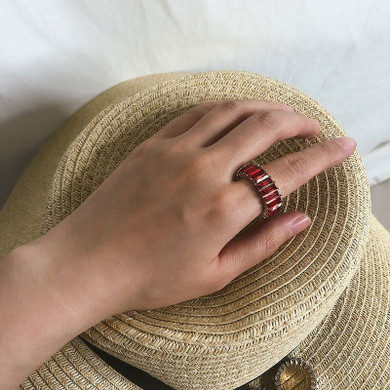 Crysta Ring Red