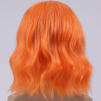 Short Wavy Wigs for Women Hair with Bangs Heat Resistant Cosplay Wig
