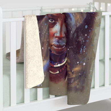 Tribal Sherpa Fleece Blanket