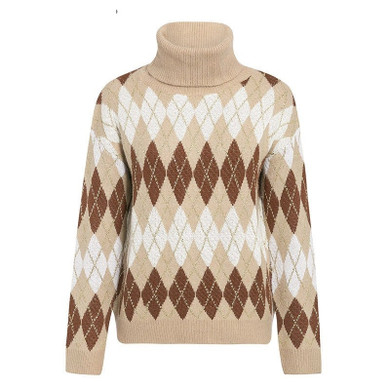 Knitted Women Belmont Mock Neck Christmas Sweater