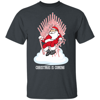 Santa Candy Cane Throne Funny Christmas Shirt