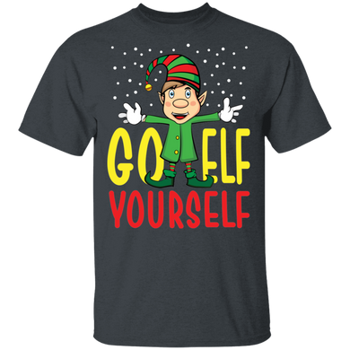 Go Elf Yourself Funny Christmas Holiday Elf T-Shirt