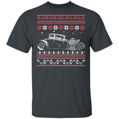 Ugly Christmas Shirts Hot Rod Christmas T Shirt
