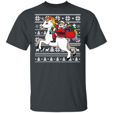 Unicorn Christmas Santa Adults Claus Unicorn T-shirt Unicorn Christmas Santa Adults Claus Unicorn T-shirt