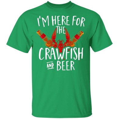I'm Here For The Crawfish And Beer Tshirt Cajun Boil Party