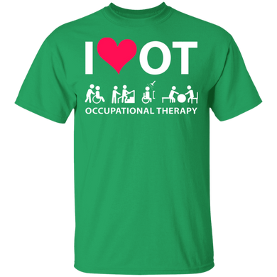 I Heart Love Ot Occupational Therapy Shirt