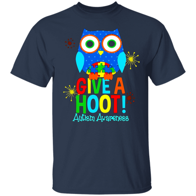 Autism Owl - Give A Hoot - Autism Awareness Shirt
