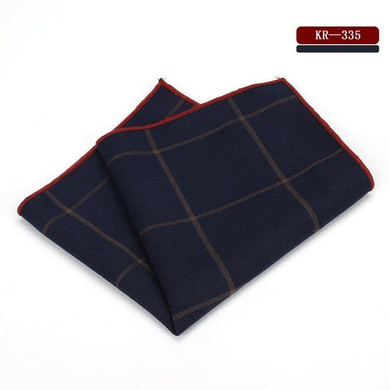 Vintage Plaid Striped Pocket Square