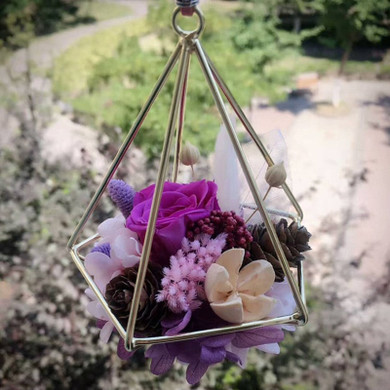 Rustic Geometric Metal Rack