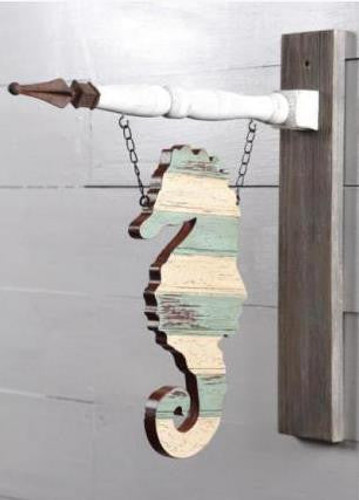 Wood antique white Wall Hanger