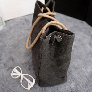 Denim Canvas Beach Bag