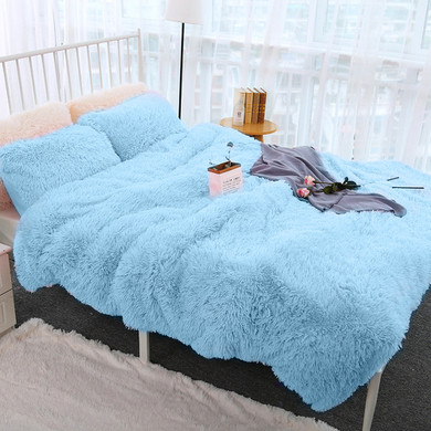 Fluffy Blanket with Pillow Cover