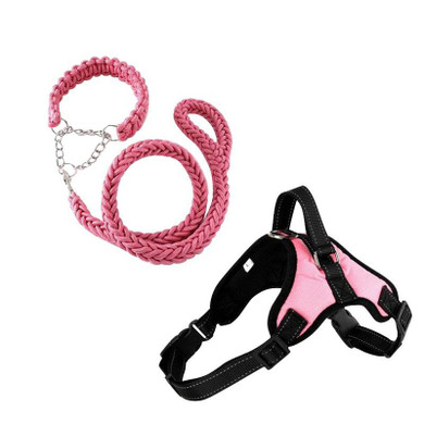 Easy Walk Dog Harness, Collar, and Leash Set