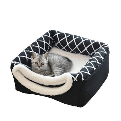 Foldable Cat Igloo Style Bed Made From Cotton