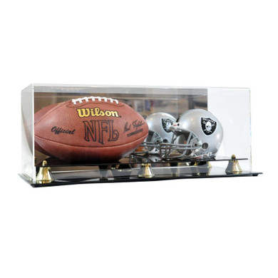 Mini Football Helmet And Football Premium Display Case