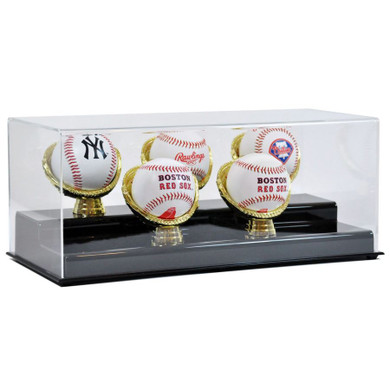 Five Gold Glove Baseball Display Case