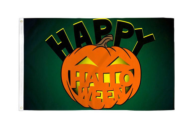 Happy Halloween Pumpkin Flag